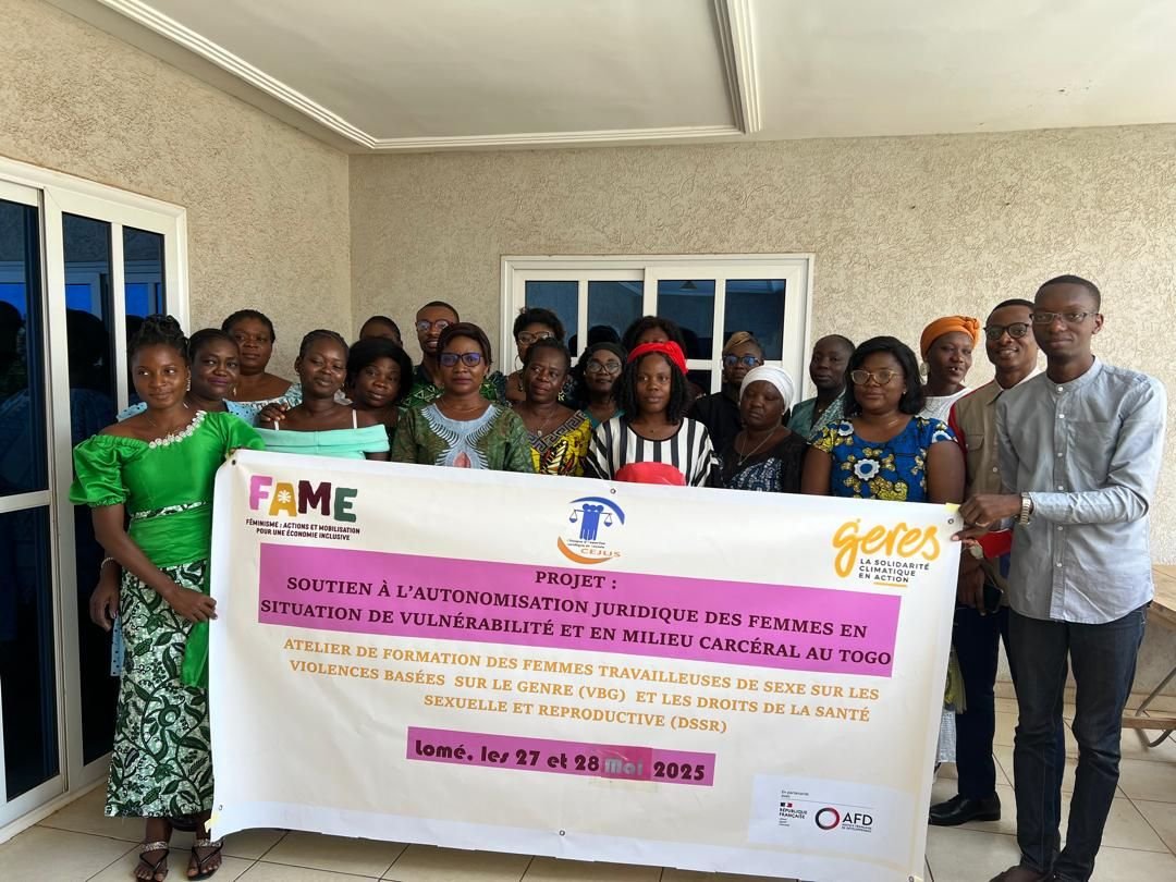 Les 27 et 28 mai derniers à l’hotel Agla, la CEJUS a eu à former 15 femmes de l’Association Femme Amazone Zen (AFAZ-Togo) sur les Violences basées sur le Genre (VBG) et les droits de la Santé Sexuelle et de la Reproduction (DSSR).