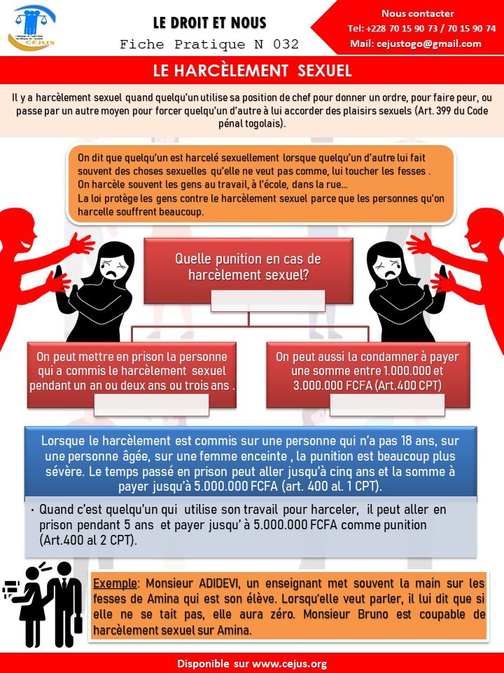N032 LE HARCÈLEMENT  SEXUEL