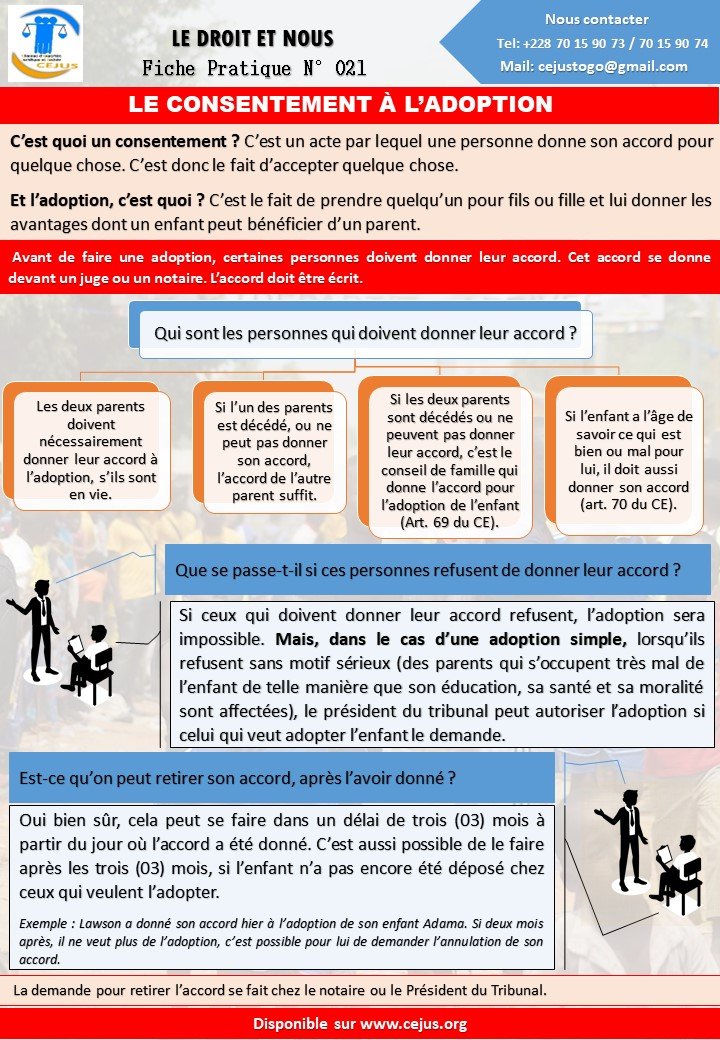 N021 LE CONSENTEMENT À L’ADOPTION